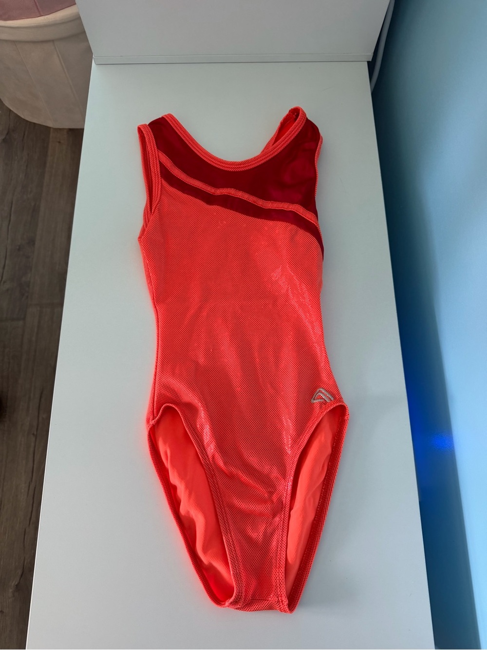 Neon Coral Gymnastics Leotard